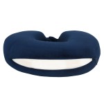 VIAGGI Blue U Shaped Memory Foam Travel Neck and Neck Pain Relief Comfortable Super Soft Orthopedic Cervical Pillows